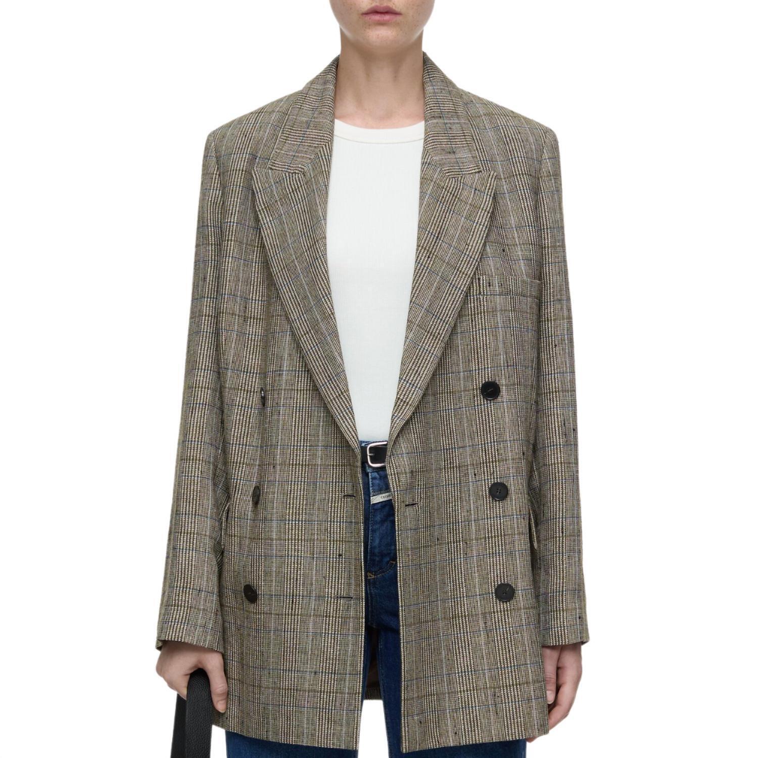 New Closed Classic Checked Blazer In Multi